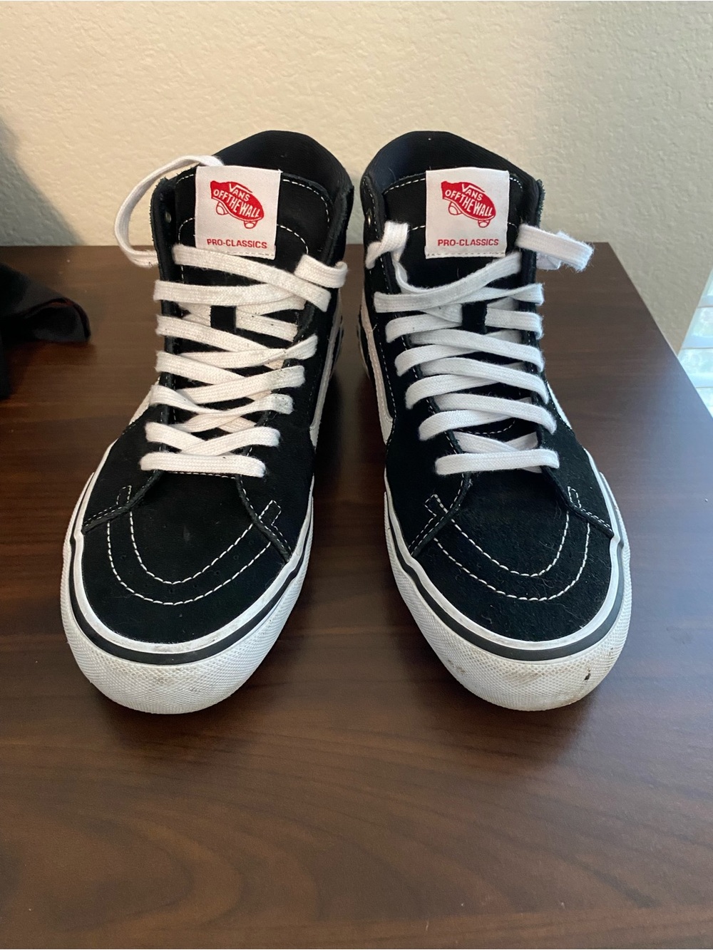 Vans Black & White High-Top Pro Classics Skate Sneakers